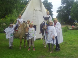 Indianerspiele bei den Reiterferien